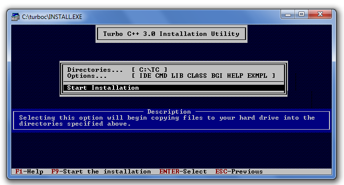 how to install turbo c