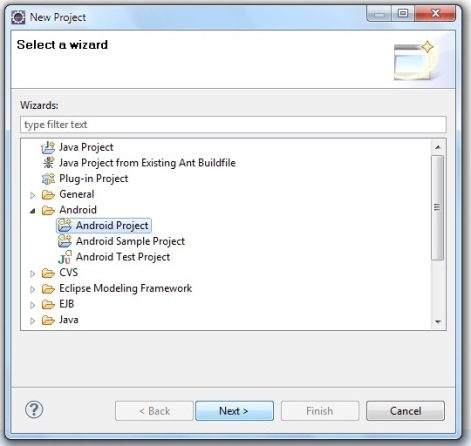 hello android example