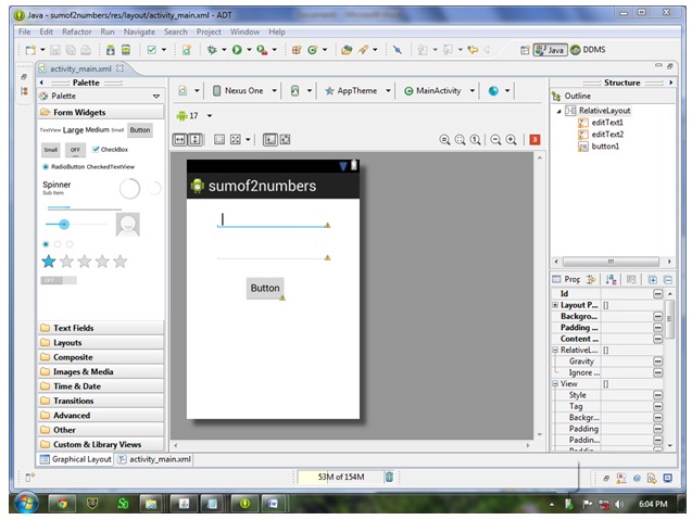 android button example