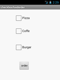 android checkbox example output 1