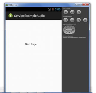 android service example output 2
