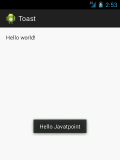 android toast example output 1
